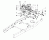 Toro 56044 - 25" Premium Rider Keylectric, 1980 (0000001-0999999) Ersatzteile ENGINE PLATE AND SHIFT ASSEMBLY