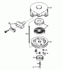 Toro 56044 - 25" Premium Rider Keylectric, 1980 (0000001-0999999) Ersatzteile REWIND STARTER NO. 590420