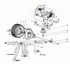 Toro 56080 - 25" Whirlwind Premium Rider, 1980 (0000001-0999999) Ersatzteile ENGINE AND DIFFERENTIAL ASSEMBLY