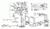 Toro 56150 (732) - 732 Sportsman Rider, 1971 (1000001-1999999) Ersatzteile CARBURETOR AND FUEL TANK ASSEMBLY RECOIL AND ELECTRIC START