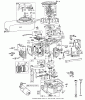Toro 56150 (732) - 732 Sportsman Rider, 1971 (1000001-1999999) Ersatzteile ENGINE BRIGGS & STRATTON MODEL NO. 170702-1163 RECOIL START