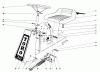 Toro 56150 (732) - 732 Sportsman Rider, 1971 (1000001-1999999) Ersatzteile STEERING AND SEAT ASSEMBLY