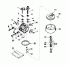 Toro 56127 (7-25) - 7-25 Rear Engine Rider, 1989 (9000001-9999999) Ersatzteile CARBURETOR NO. 632238 (MODELS 56123 & 56127)