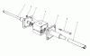 Toro 56127 (7-25) - 7-25 Rear Engine Rider, 1989 (9000001-9999999) Ersatzteile DIFFERENTIAL ASSEMBLY