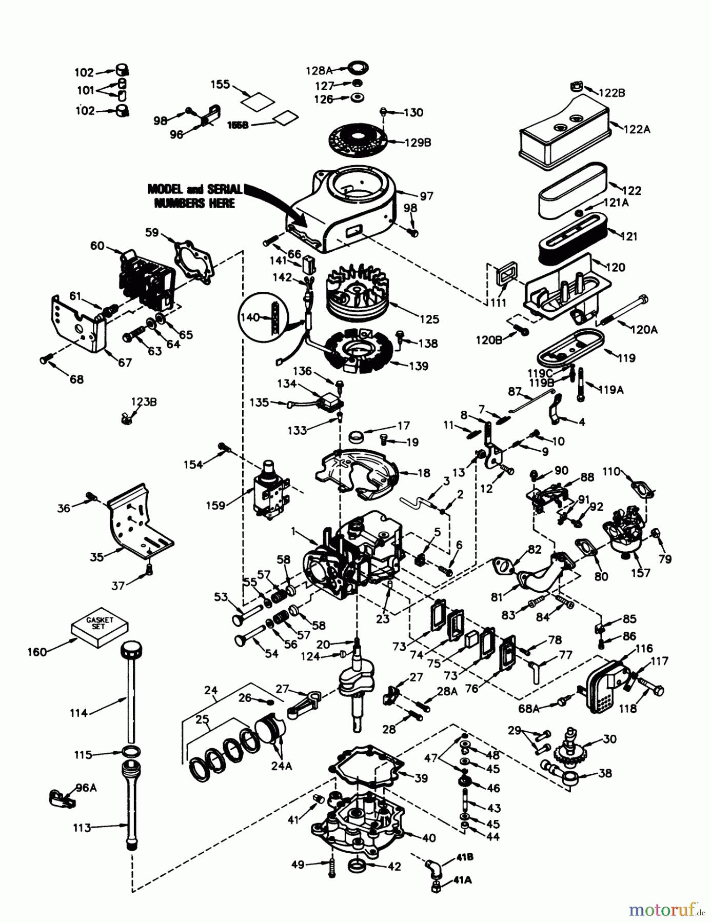  Toro Neu Mowers, Rear-Engine Rider 56123 (8-25) - Toro 8-25 Rear Engine Rider, 1990 (0000001-0999999) ENGINE TECUMSEH MODEL NO. TVXL195-150218 (MODEL 56127)
