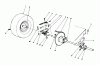 Toro 56127 (7-25) - 7-25 Rear Engine Rider, 1989 (9000001-9999999) Ersatzteile REAR AXLE ASSEMBLY
