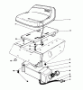 Toro 56127 (7-25) - 7-25 Rear Engine Rider, 1989 (9000001-9999999) Ersatzteile SEAT & GAS TANK ASSEMBLY