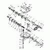 Toro 56127 (7-25) - 7-25 Rear Engine Rider, 1989 (9000001-9999999) Ersatzteile TRANSMISSION MODEL 700-025