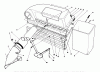 Toro 56127 (7-25) - 7-25 Rear Engine Rider, 1989 (9000001-9999999) Ersatzteile TWIN BAGGER GRASS CATCHER MODEL 59053 (OPTIONAL)