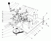 Toro 56125 (7-25) - 7-25 Rear Engine Rider, 1983 (3000001-3999999) Ersatzteile ENGINE PLATE AND SHIFT ASSEMBLY