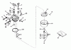 Toro 56125 (7-25) - 7-25 Rear Engine Rider, 1985 (5000001-5999999) Ersatzteile CARBURETOR NO. 631449
