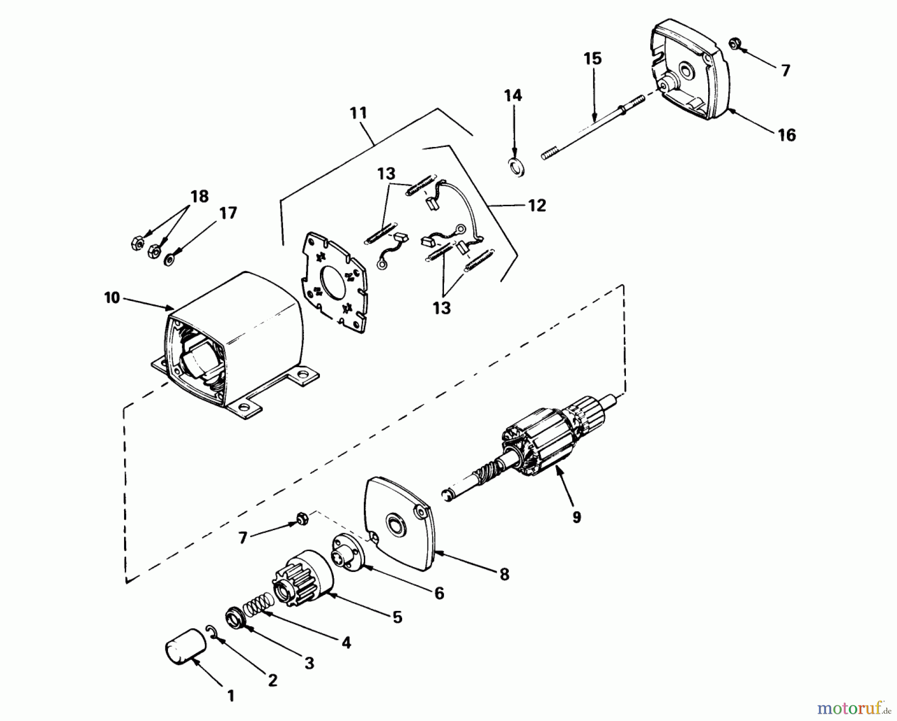 Toro Neu Mowers, Rear-Engine Rider 56125 (7-25) - Toro 7-25 Rear Engine Rider, 1986 (6000001-6999999) 12 VOLT ELECTRIC STARTER NO. 33606