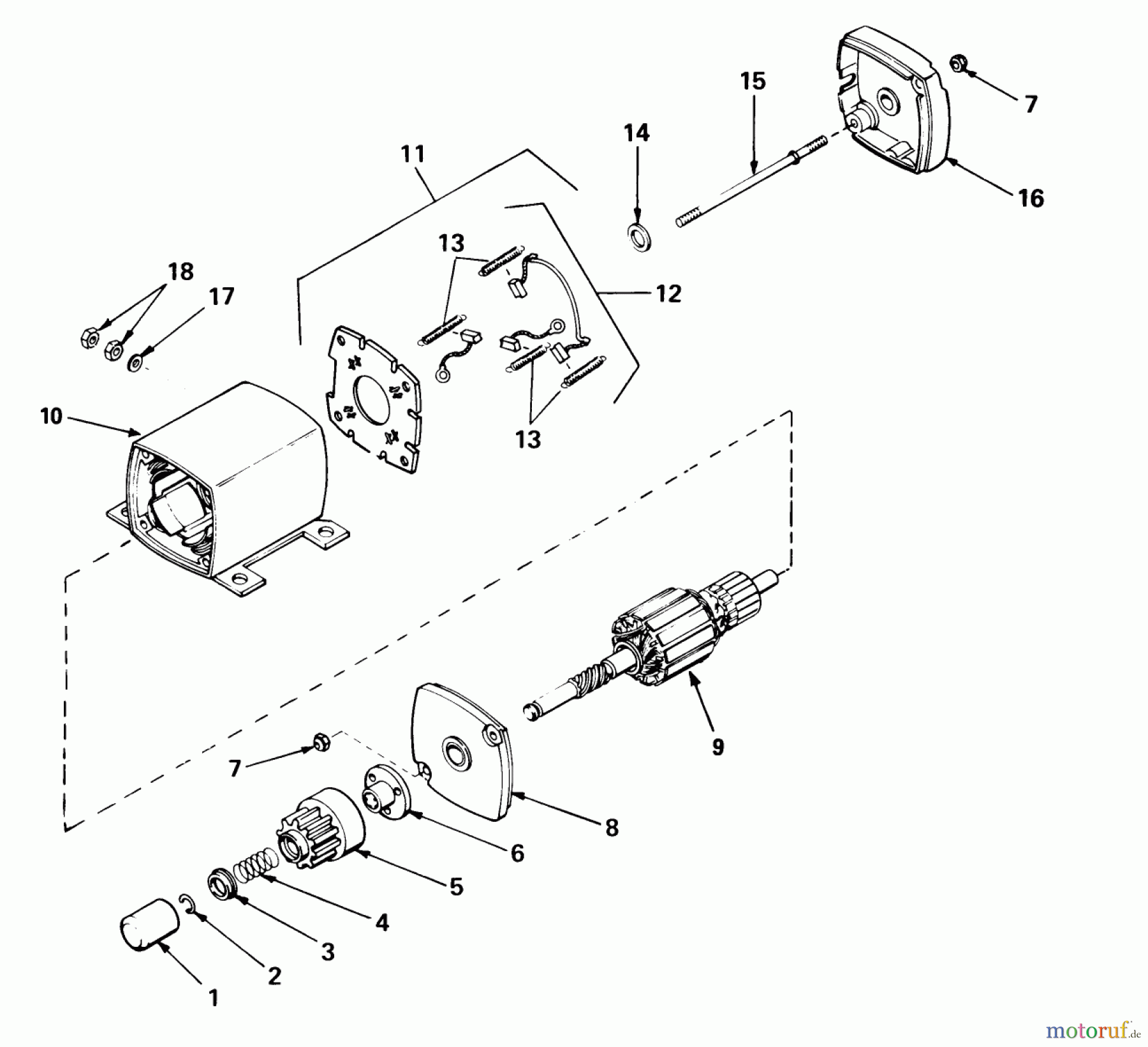 Toro Neu Mowers, Rear-Engine Rider 56125 (7-25) - Toro 7-25 Rear Engine Rider, 1987 (7000001-7999999) 12 VOLT ELECTRIC STARTER NO. 33606