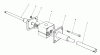 Toro 56127 (7-25) - 7-25 Rear Engine Rider, 1988 (8000001-8999999) Ersatzteile DIFFERENTIAL ASSEMBLY