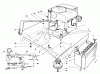 Toro 56127 (7-25) - 7-25 Rear Engine Rider, 1988 (8000001-8999999) Ersatzteile ENGINE ASSEMBLY