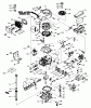 Toro 56127 (7-25) - 7-25 Rear Engine Rider, 1988 (8000001-8999999) Ersatzteile ENGINE TECUMSEH MODEL TVM-195-150180