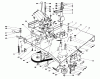 Toro 56127 (7-25) - 7-25 Rear Engine Rider, 1988 (8000001-8999999) Ersatzteile TRANSMISSION & LINKAGE ASSEMBLY