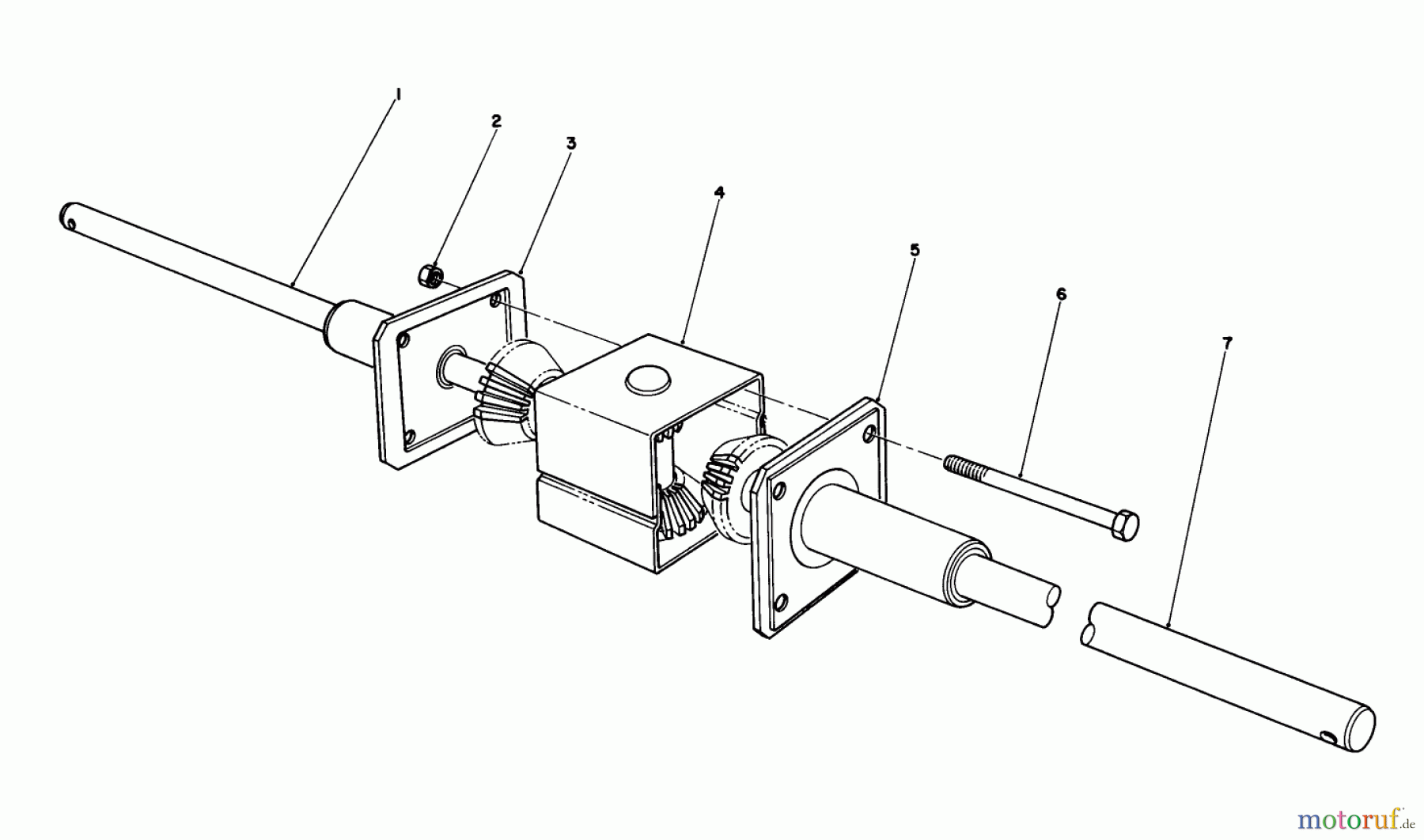  Toro Neu Mowers, Rear-Engine Rider 56132 (8-25) - Toro 8-25 Recycler Rider, 1992 (2000001-2999999) DIFFERENTIAL ASSEMBLY