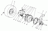 Toro 56133 (8-25) - 8-25 Rear Engine Rider, 1991 (1000001-1999999) Ersatzteile REAR AXLE ASSEMBLY