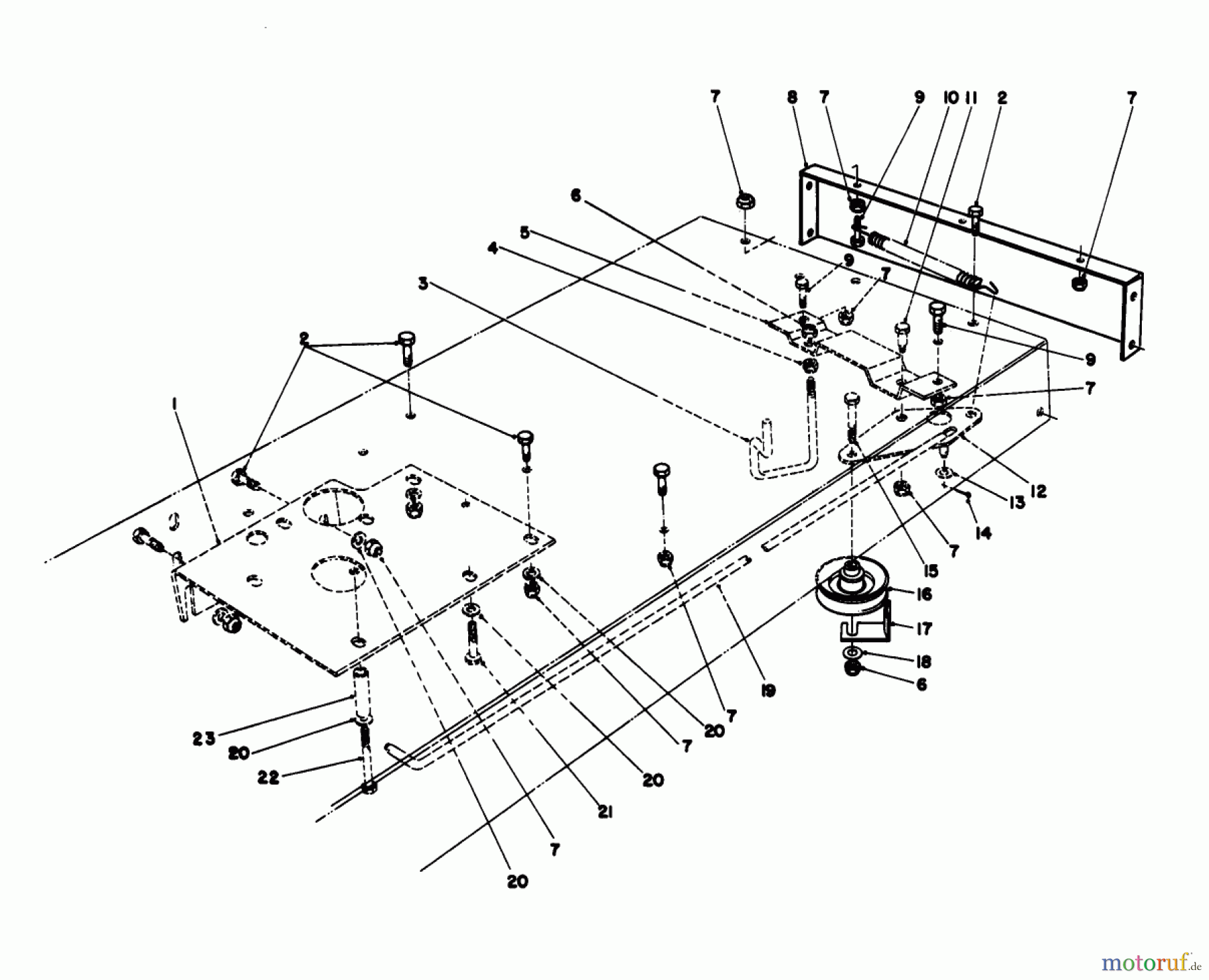 Toro Neu Mowers, Rear-Engine Rider 56138 (8-32) - Toro 8-32 Rear Engine Rider, 1985 (5000001-5999999) TRACTION ASSEMBLY