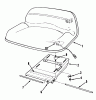 Toro 56175 (12-32) - 12-32 Rear Engine Rider, 1990 (0000001-0999999) Ersatzteile SEAT ASSEMBLY