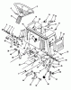 Toro 56175 (12-32) - 12-32 Rear Engine Rider, 1990 (0000001-0999999) Ersatzteile STEERING WHEEL & LINKAGE ASSEMBLY