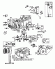Toro 56150 (8-32) - 8-32 Professional Rider, 1986 (6000001-6999999) Ersatzteile ENGINE 8 H.P. BRIGGS & STRATTON MODEL NO. 193707-0152-01 #1