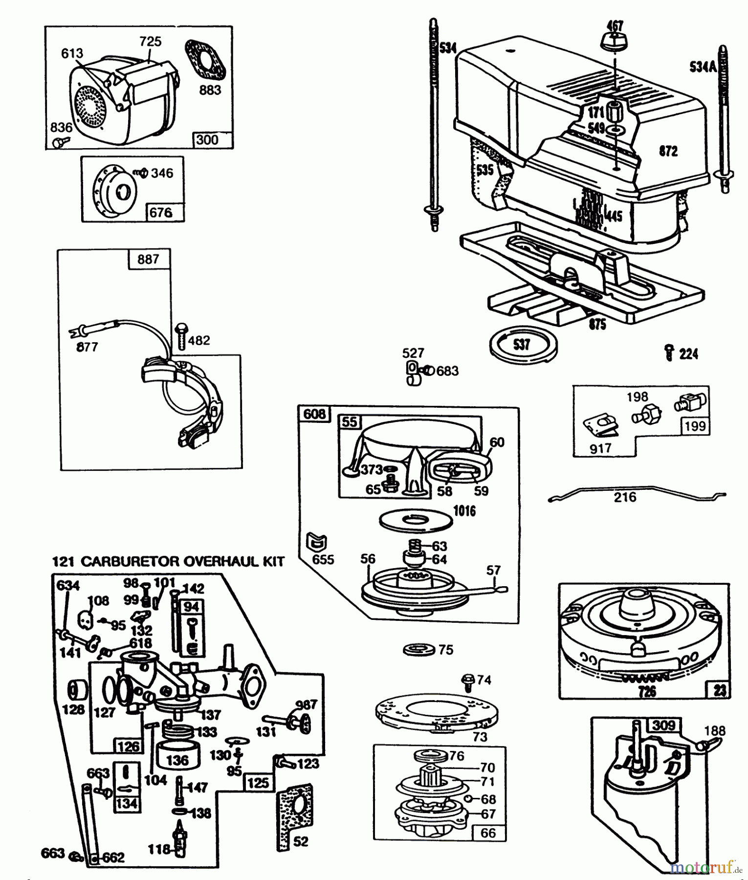  Toro Neu Mowers, Rear-Engine Rider 56150 (8-32) - Toro 8-32 Professional Rider, 1988 (8000001-8999999) ENGINE BRIGGS & STRATTON MODEL NO. 253707-0175-01 12 H.P. REAR ENGINE RIDER ELECTRIC MODEL 56175
