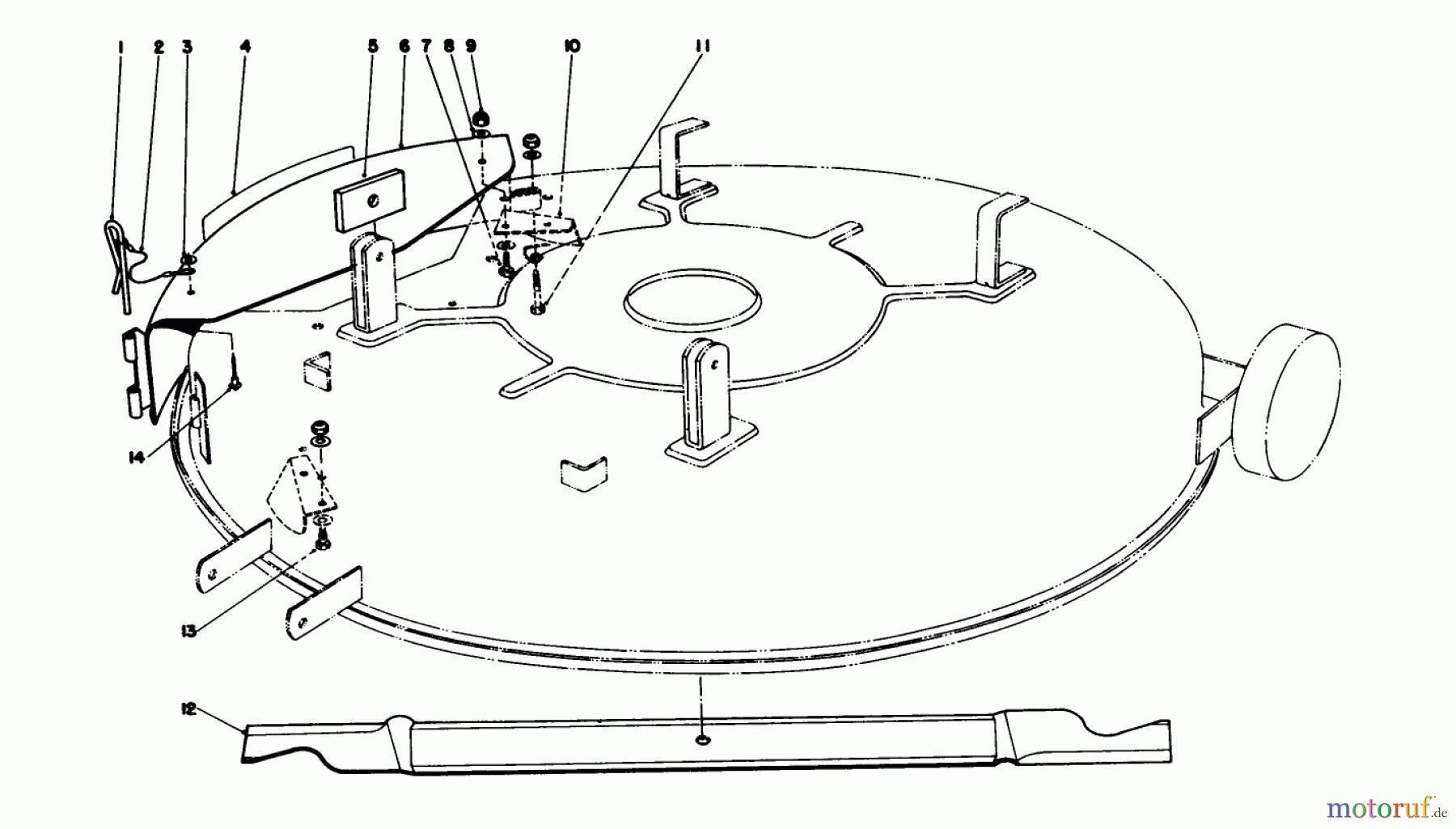  Toro Neu Mowers, Rear-Engine Rider 56175 (12-32) - Toro 12-32 Rear Engine Rider, 1988 (8000001-8999999) MULCHER KIT MODEL 59155 (OPTIONAL)