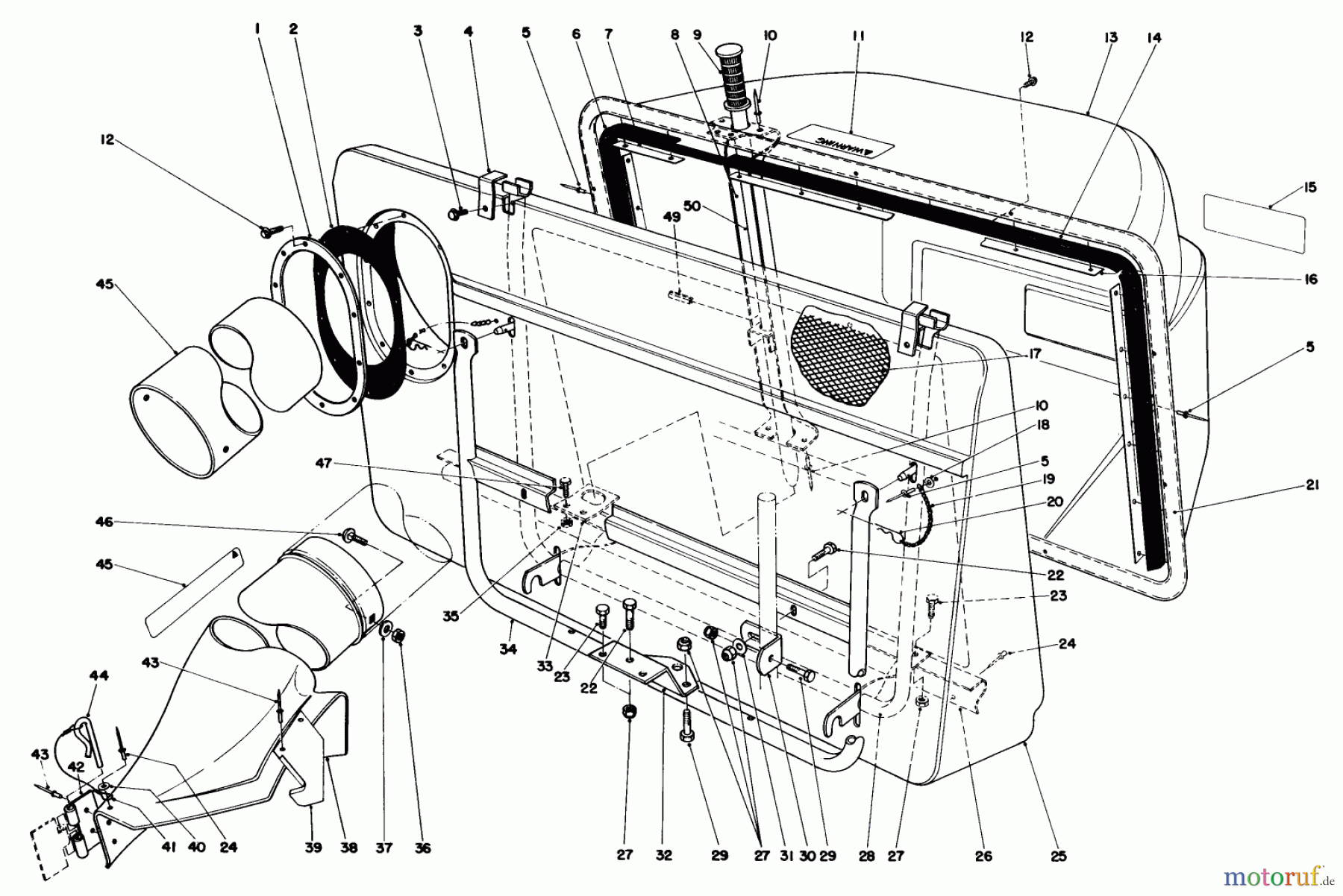 Toro Neu Mowers, Rear-Engine Rider 56155 (11-32) - Toro 11-32 Rear Engine Rider, 1983 (3000001-3999999) EASY-EMPTY GRASS CATCHER MODEL 59111 (OPTIONAL)