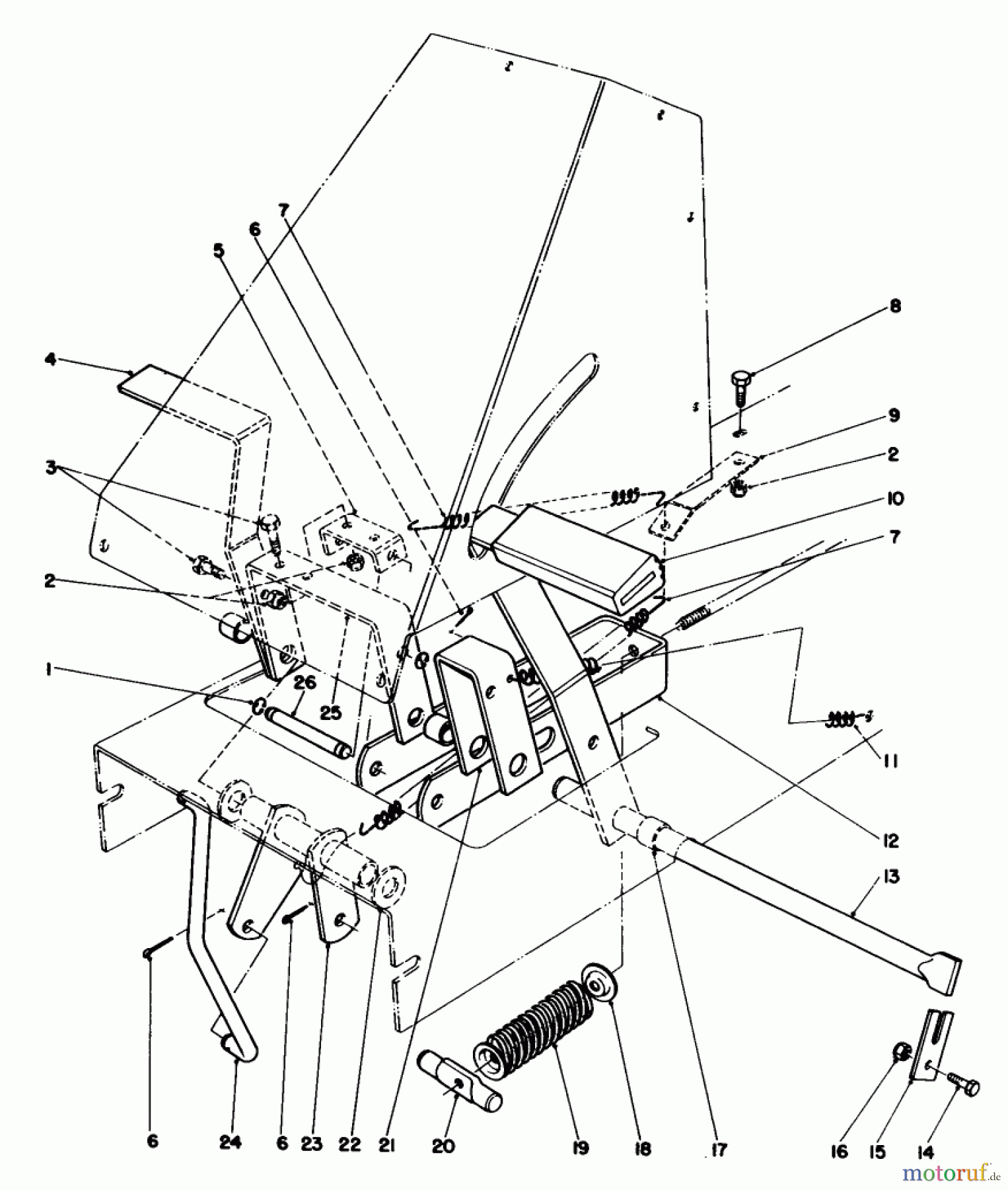 Toro Neu Mowers, Rear-Engine Rider 56155 (11-32) - Toro 11-32 Rear Engine Rider, 1984 (4000001-4999999) BRAKE & CLUTCH ASSEMBLY