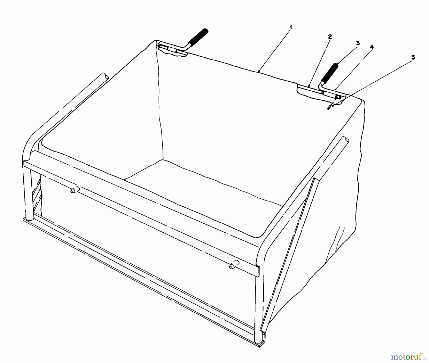 Toro Neu Mowers, Rear-Engine Rider 56155 (11-32) - Toro 11-32 Rear Engine Rider, 1986 (6000001-6999999) LEAF BAG MODEL NO. 59123 (OPTIONAL)