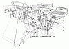 Toro 56155 (11-32) - 11-32 Rear Engine Rider, 1986 (6000001-6999999) Ersatzteile SEAT & STEERING WHEEL ASSEMBLY