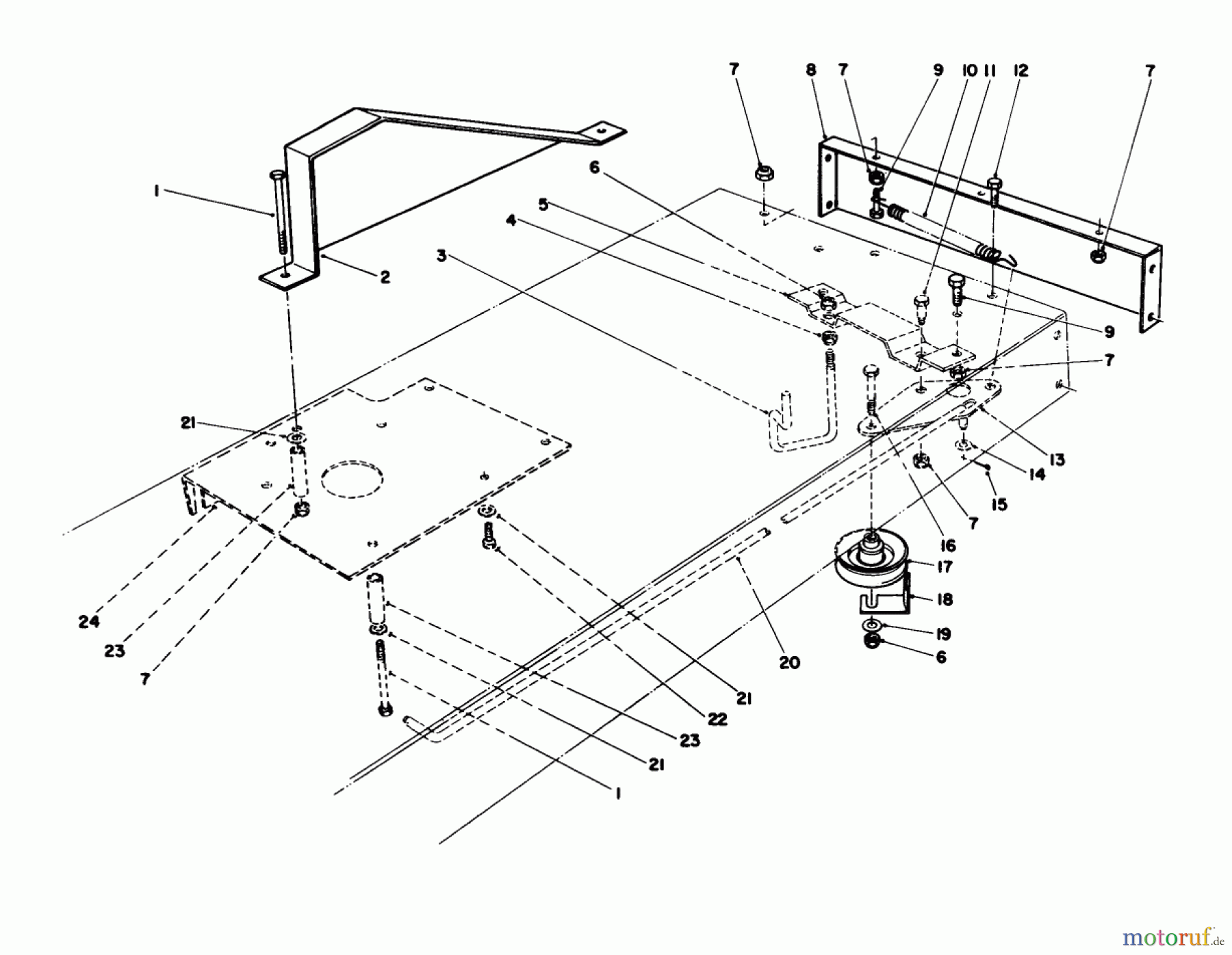  Toro Neu Mowers, Rear-Engine Rider 56155 (11-32) - Toro 11-32 Rear Engine Rider, 1986 (6000001-6999999) TRACTION ASSEMBLY