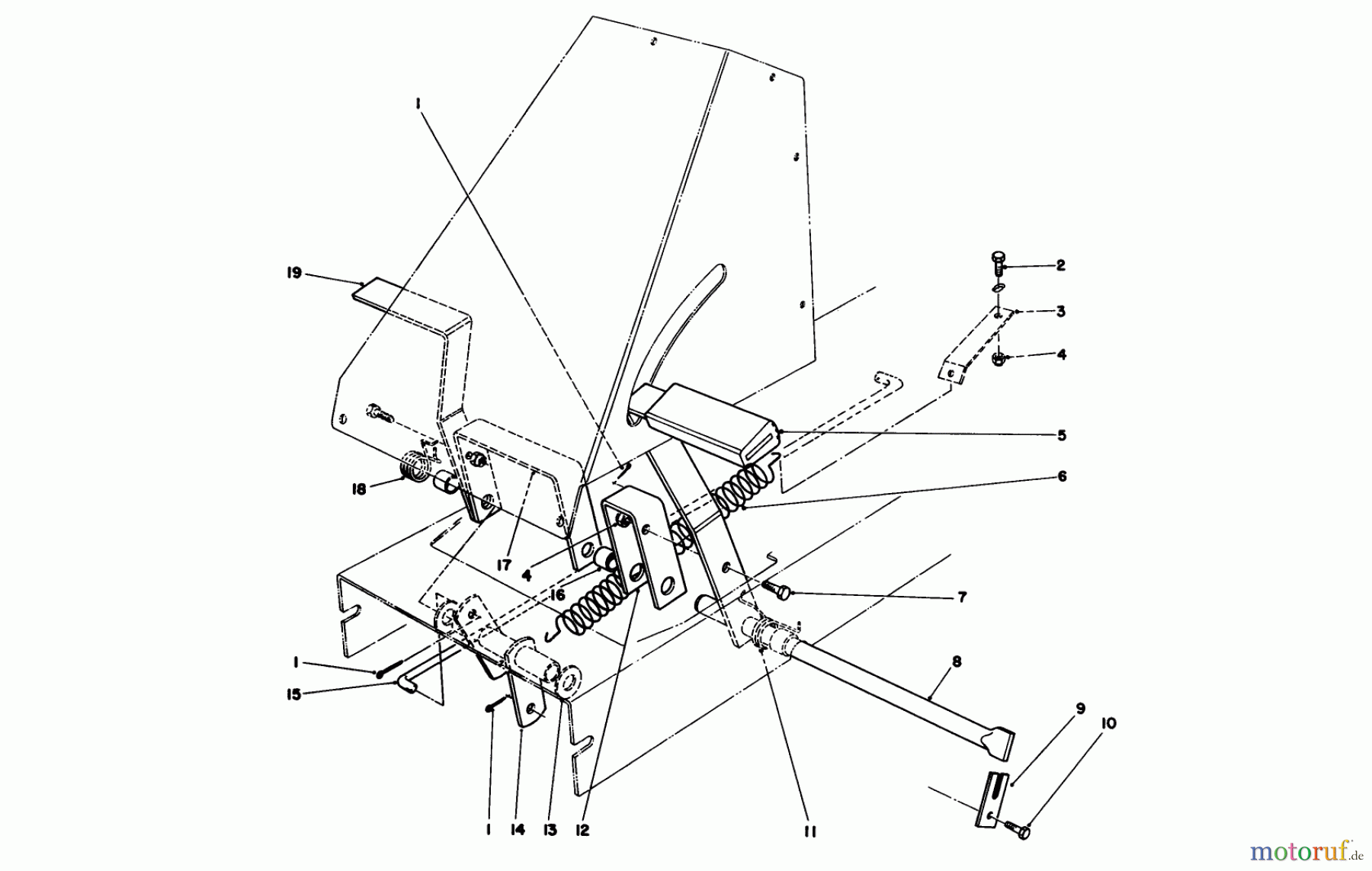 Toro Neu Mowers, Rear-Engine Rider 56195 (12-32) - Toro 12-32 Rear Engine Rider, 1991 (1000001-1999999) BRAKE & CLUTCH ASSEMBLY