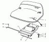 Toro 56185 (8-32) - 8-32 Rear Engine Rider, 1992 (2000001-2999999) Ersatzteile SEAT ASSEMBLY (MODEL NO. 56185)