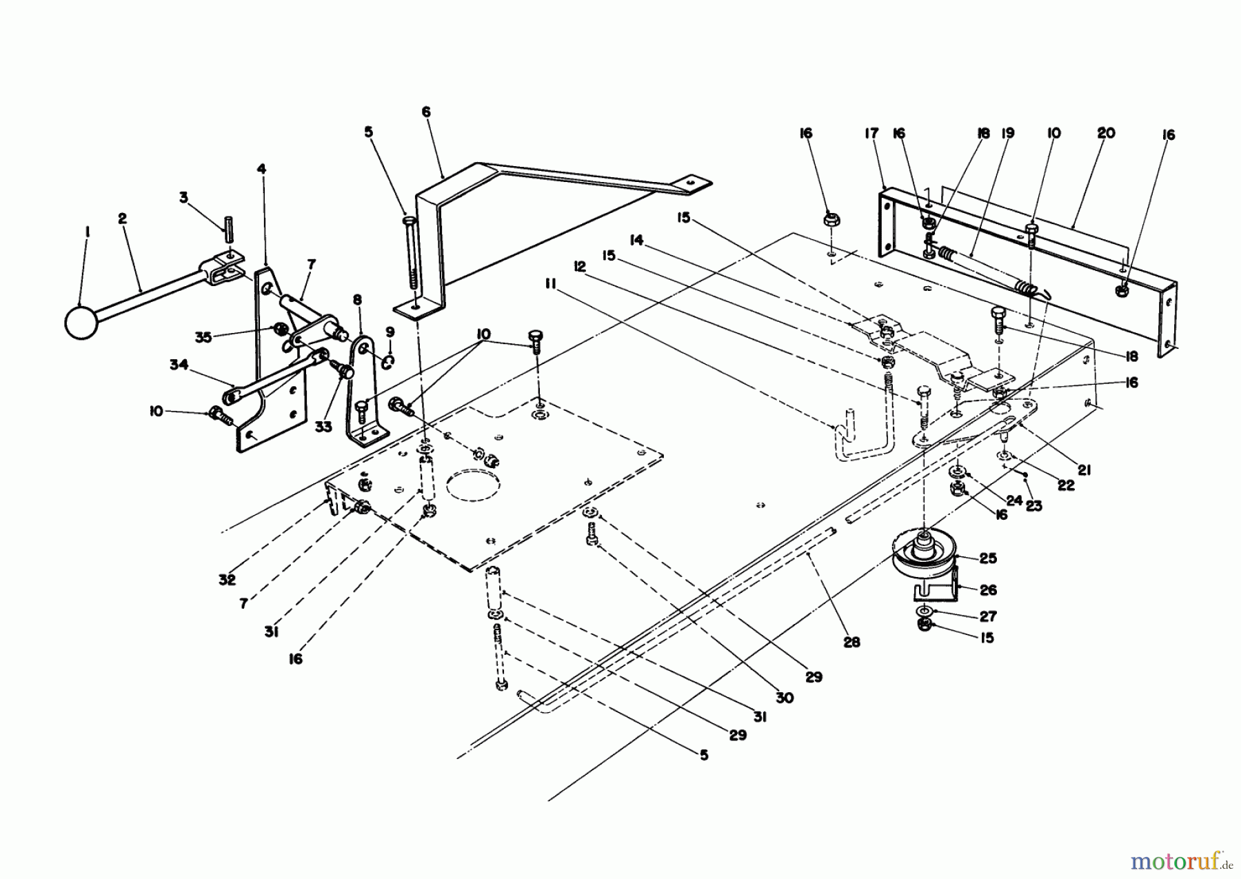 Toro Neu Mowers, Rear-Engine Rider 56190 (10-32) - Toro 10-32 Recycler Rider, 1991 (1000001-1999999) TRACTION ASSEMBLY
