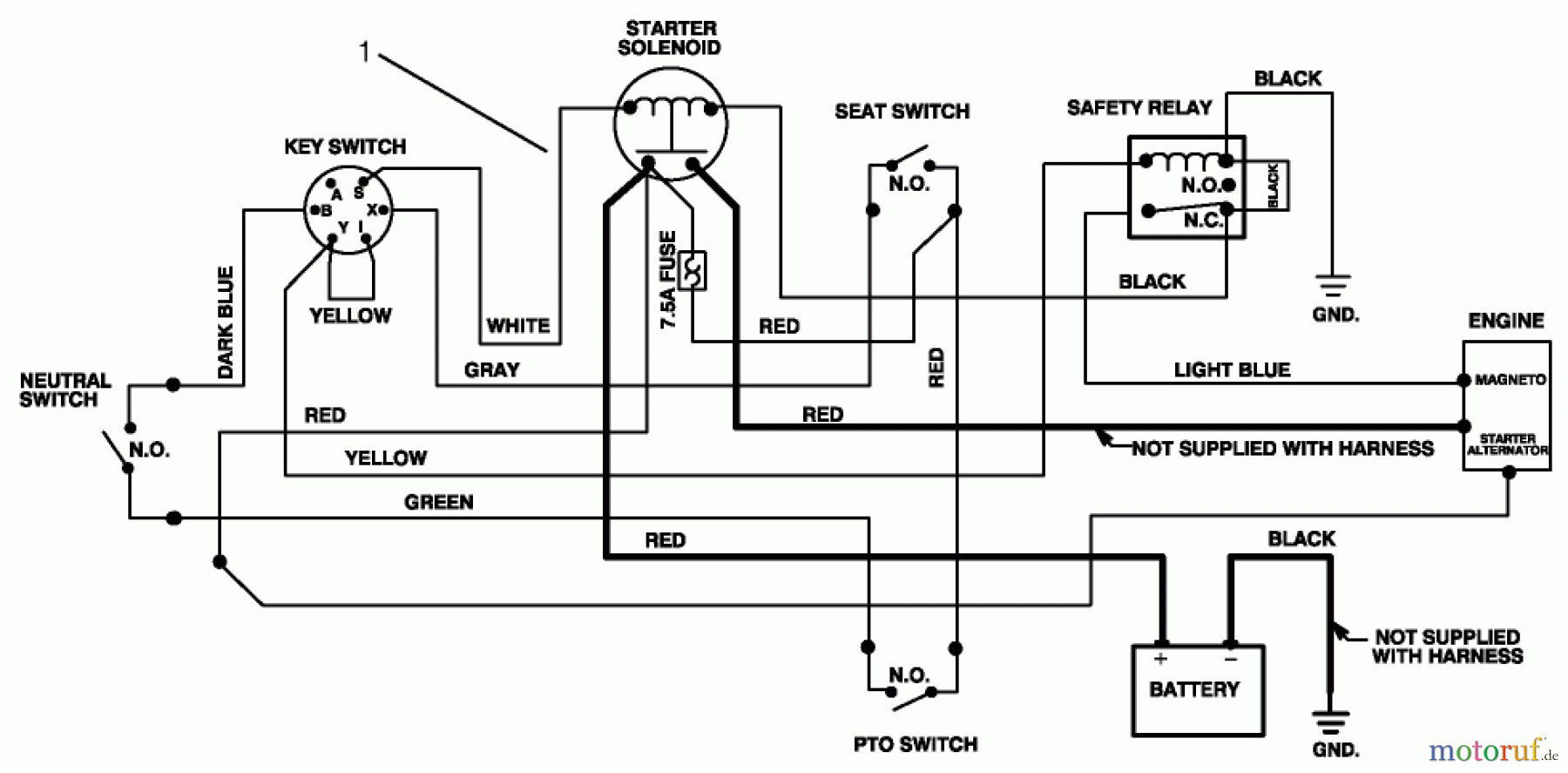 Toro Neu Mowers, Rear-Engine Rider 70040 (8-25) - Toro 8-25 Rear Engine Rider, 1993 (39000001-39999999) ELECTRICAL SCHEMATIC
