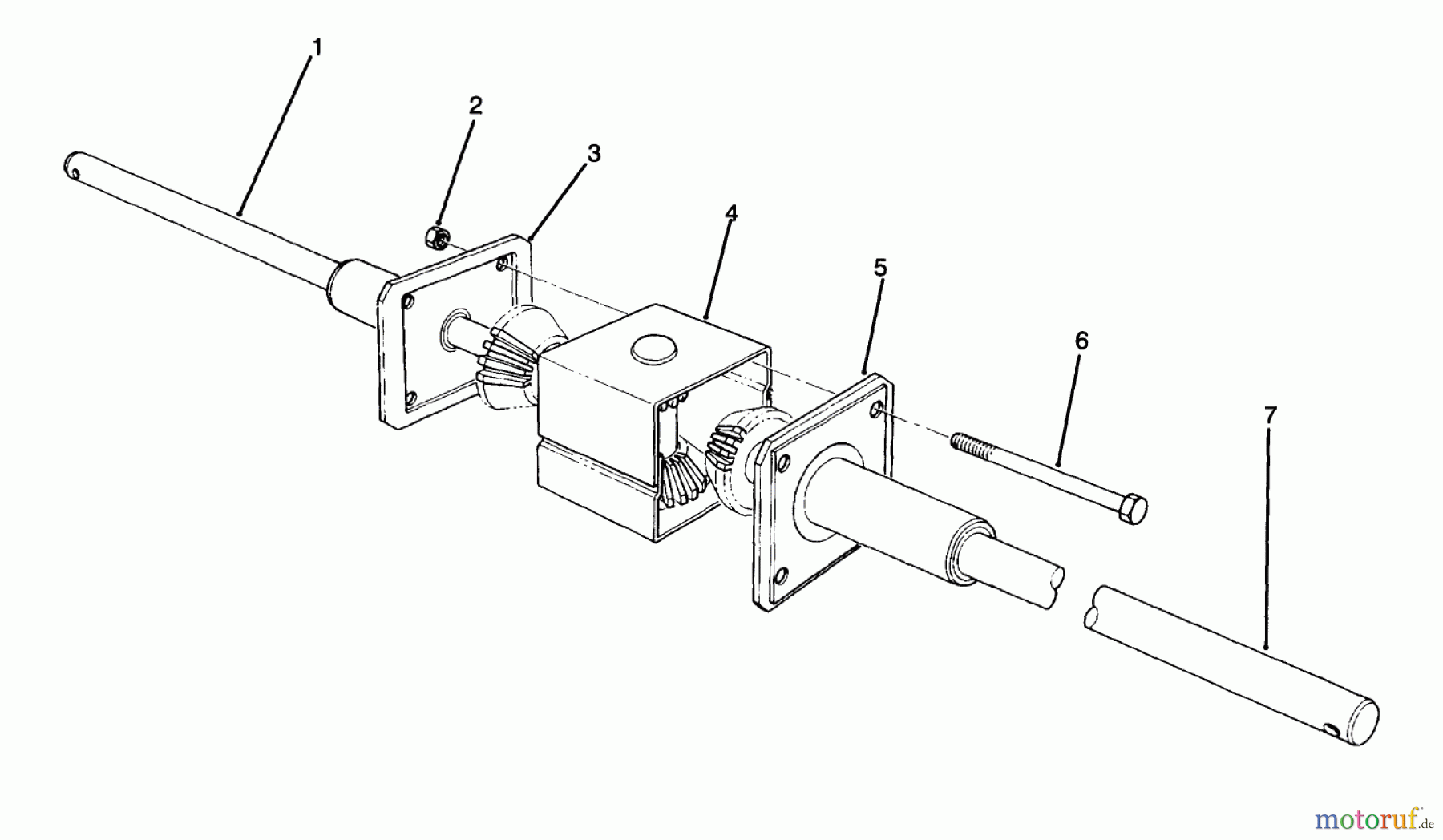 Toro Neu Mowers, Rear-Engine Rider 70040 (8-25) - Toro 8-25 Rear Engine Rider, 1994 (49000001-49999999) DIFFERENTIAL ASSEMBLY