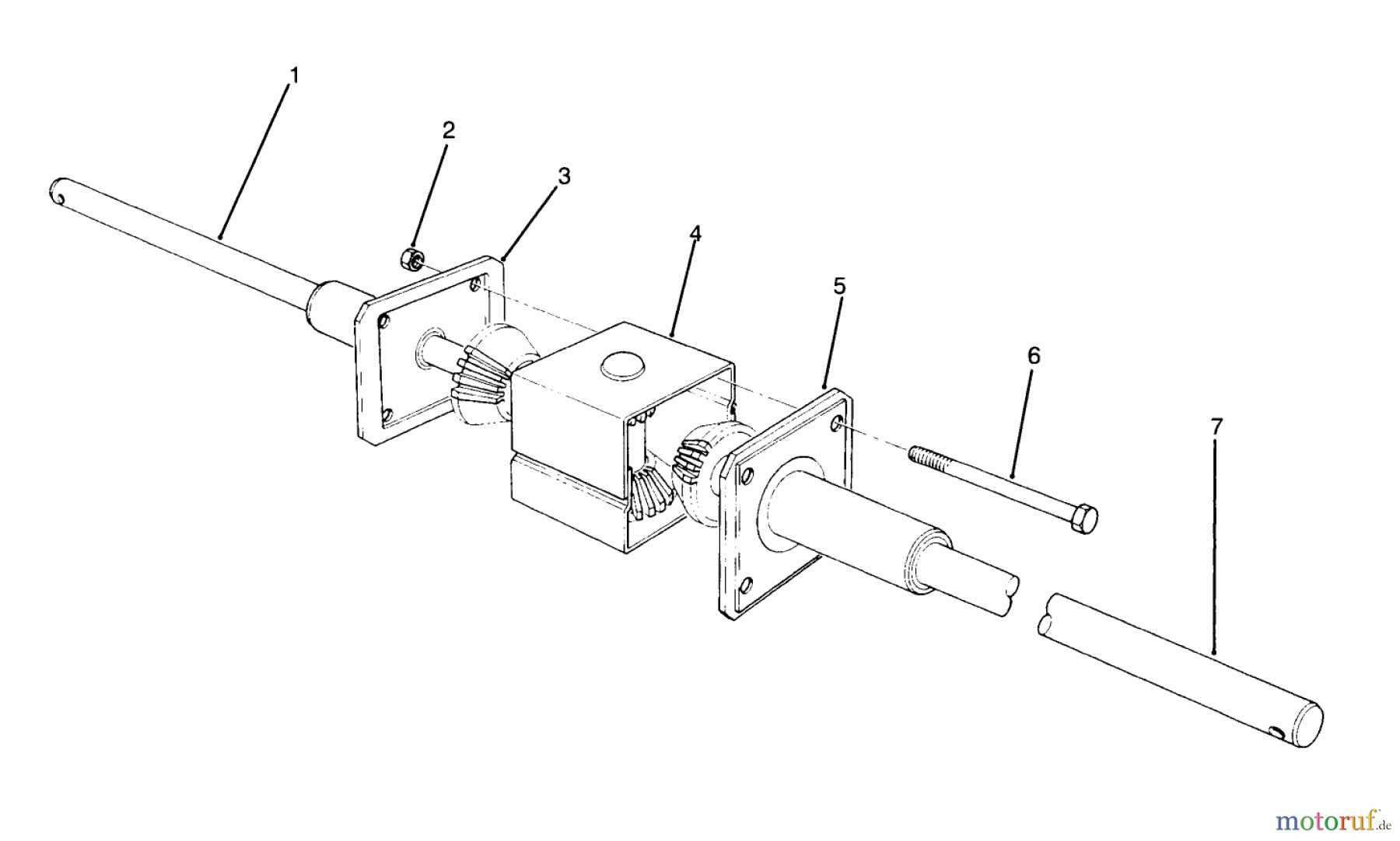  Toro Neu Mowers, Rear-Engine Rider 70040 (8-25) - Toro 8-25 Rear Engine Rider, 1995 (59000001-59999999) DIFFERENTIAL ASSEMBLY