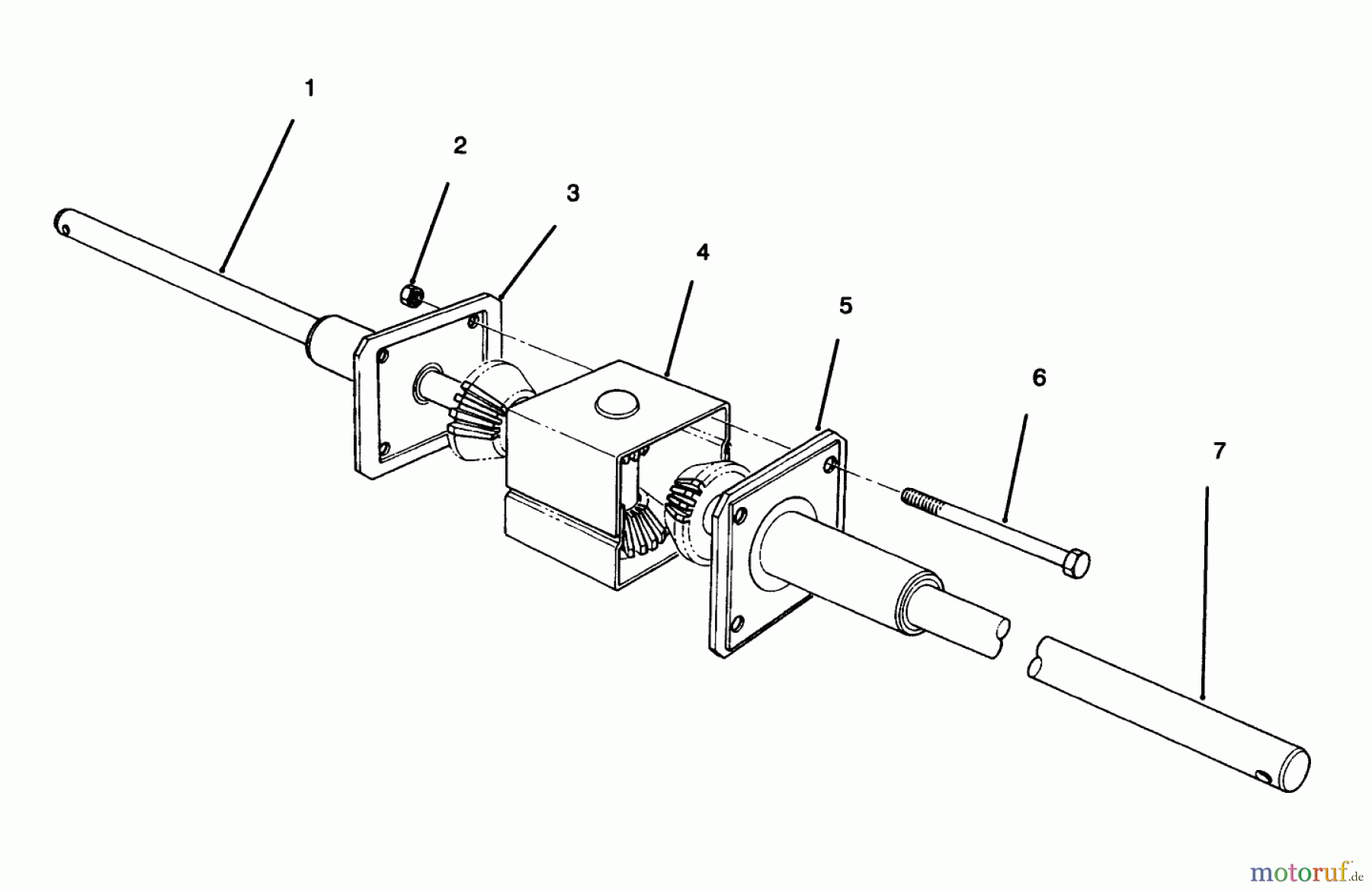  Toro Neu Mowers, Rear-Engine Rider 70040 (8-25) - Toro 8-25 Rear Engine Rider, 1997 (7900001-7900578) DIFFERENTIAL ASSEMBLY