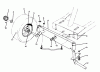 Toro 70040 (8-25) - 8-25 Rear Engine Rider, 1996 (6900001-6999999) Ersatzteile FRONT AXLE ASSEMBLY