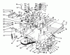 Toro 70040 (8-25) - 8-25 Rear Engine Rider, 1996 (6900001-6999999) Ersatzteile TRANSMISSION & LINKAGE ASSEMBLY