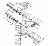 Toro 70040 (8-25) - 8-25 Rear Engine Rider, 1996 (6900001-6999999) Ersatzteile TRANSMISSION PEERLESS MODEL 700-025