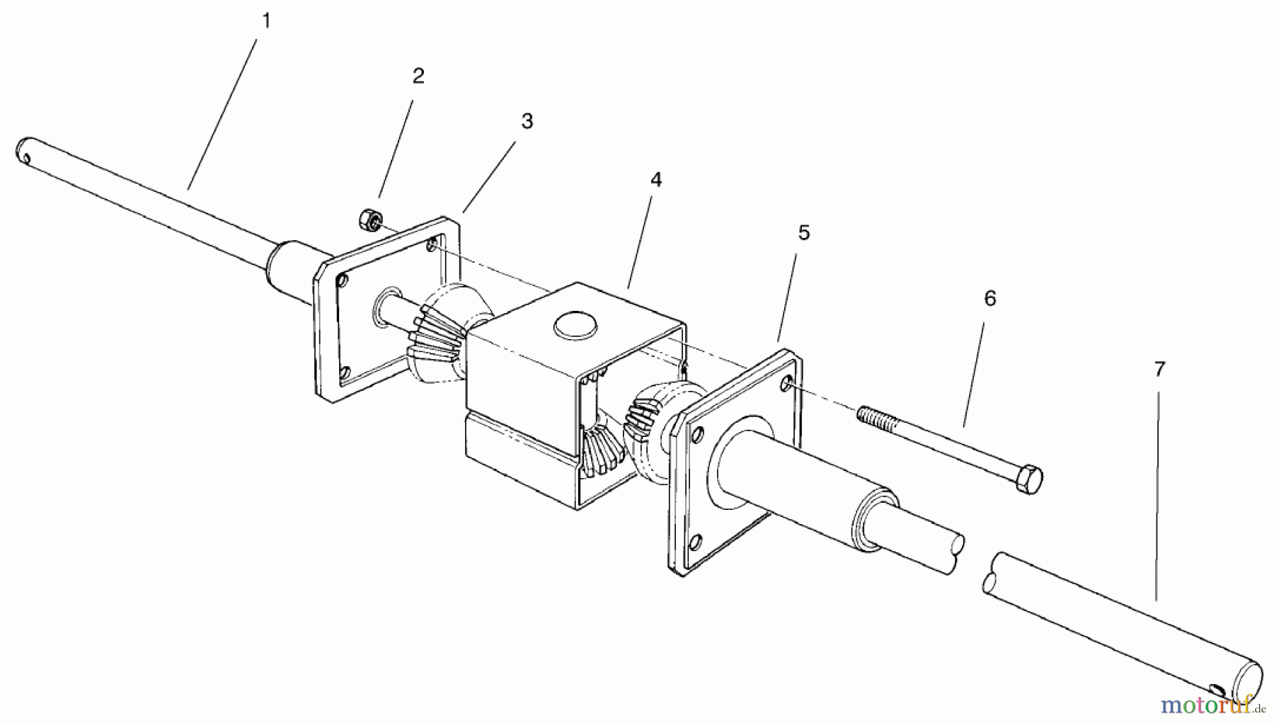 Toro Neu Mowers, Rear-Engine Rider 70040 (8-25) - Toro 8-25 Rear Engine Rider, 1998 (8900001-8999999) DIFFERENTIAL ASSEMBLY