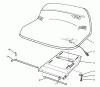 Toro 70042 (8-32) - 8-32 Rear Engine Rider, 1993 (3900001-3999999) Ersatzteile SEAT ASSEMBLY (MODEL NO. 70042)