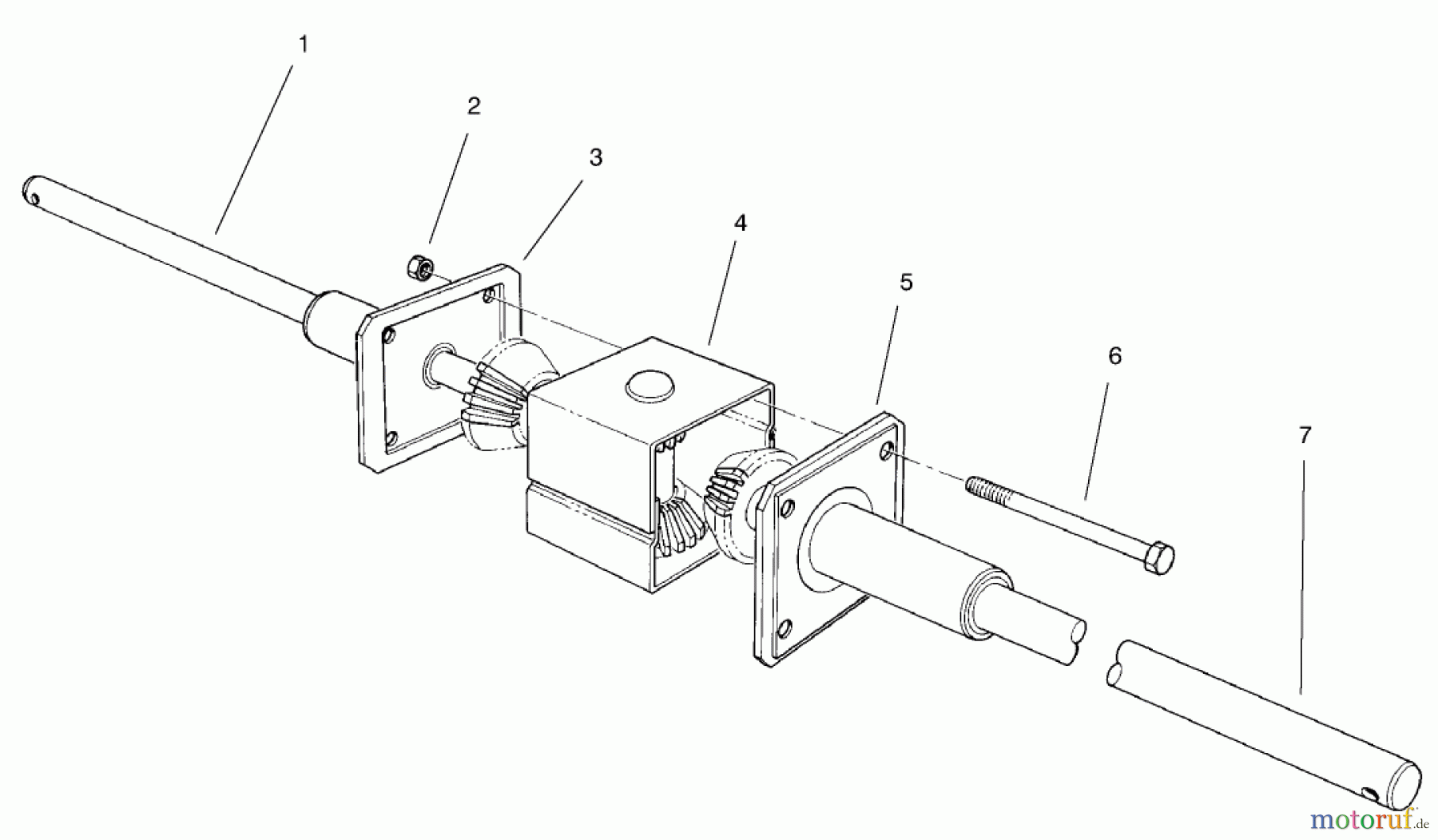 Toro Neu Mowers, Rear-Engine Rider 70044 (8-25) - Toro 8-25 Rear Engine Rider, 2000 (200000001-200999999) DIFFERENTIAL ASSEMBLY