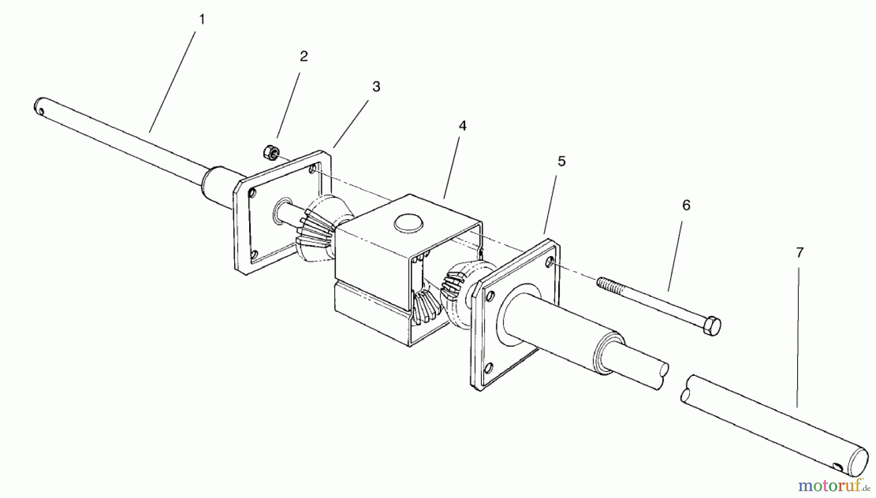 Toro Neu Mowers, Rear-Engine Rider 70044 (8-25) - Toro 8-25 Rear Engine Rider, 2002 (220000001-220999999) DIFFERENTIAL ASSEMBLY