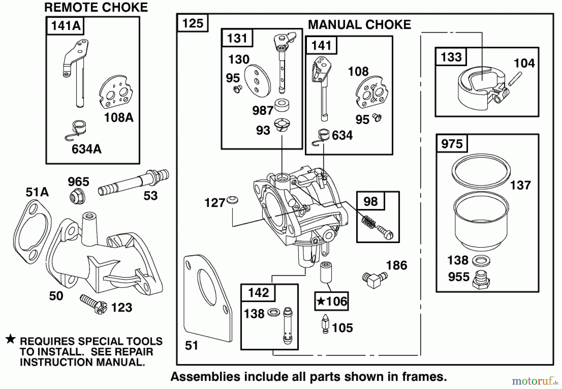 Toro Neu Mowers, Rear-Engine Rider 70044 (8-25) - Toro 8-25 Rear Engine Rider, 2001 (210000001-210999999) ENGINE BRIGGS & STRATTON MODEL 195707-0421-E1 #3