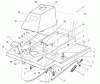 Toro 70044 (8-25) - 8-25 Rear Engine Rider, 2001 (210000001-210999999) Ersatzteile FRONT BODY ASSEMBLY